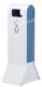 Acheter Poubelle extérieure a poser Rossignol Apollo blanc bleu