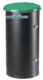 Acheter Poubelle carenee Rossignol gris metallise 110 litres cv vert