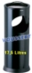 Acheter Cendrier corbeille sable Kipso 17,5 L noir