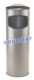 Acheter Cendrier sable corbeille 30 litres Gris martelé