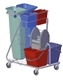 Acheter Chariot de ménage lavage Z Rilsan tris selectif + panier