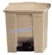 Acheter Poubelle Rubbermaid à pédale 30,3 litres beige