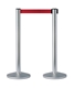 Acheter Barriere extensible colonne aluminium ruban rouge