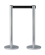 Acheter Barriere extensible colonne aluminium ruban noir