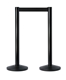 Acheter Barriere extensible colonne aluminium noir ruban noir