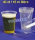 Acheter Verre jetable translucide 40 cl colis de 800