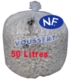 Acheter Sac poubelle 50 Litres transparent NF colis de 500