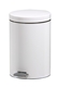 Acheter Poubelle a pédale 12 litres acier epoxy blanc