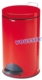 Acheter Poubelle a pedale Rossignol rouge 14 litres