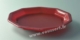 Acheter Assiette jetable couleur decagonale bordeaux carton de 300