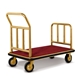 Acheter Chariot d'etage long laiton tapis rouge