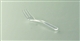 Acheter Fourchette jetable cristal 100mm