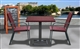 Acheter Table bistrot carree aluminium resine tressee fauteuils resine Kaiman