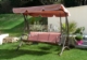 Acheter Balancelle de jardin 3 places Miami assise textilène lie de vin