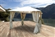 Acheter Tonnelle de jardin 3x3 m avec rideaux Atlas Constantinople ecru