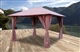 Acheter Tonnelle de jardin 3x3 m avec rideaux Atlas coloris Lie de vin