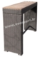Acheter Mange debout resine tresse brun brossé plateau teck 144 x 40