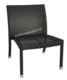 Acheter Chaise basse résine tressee Huahine coloris noir