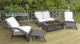 Acheter Salon de jardin resine tressée Mumbai noir offre pack