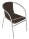 Acheter Fauteuil aluminium resine tressee chocolat