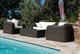 Acheter Salon de jardin resine tressee Mikonos fil rond prestige 4 places