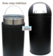 Acheter Poubelle metal avec trappes 40 litres noire