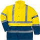Acheter Veste de pluie fluo haute visibilite Strada 2 Panoply jaune bleu