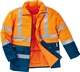 Acheter Veste de pluie fluo haute visibilite Strada 2 Panoply orange bleu