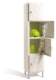 Acheter Armoire metallique monobloc Arko design 1 colonne 4 cases