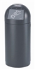 Poubelle Rossignol Cyvomax noir avec cendrier