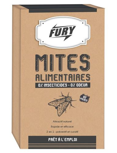 Lot de 14 sachets de 2 pièges à mites alimentaires Fury