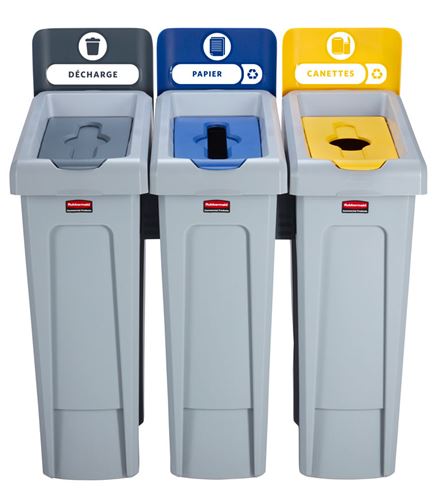 Station De Recyclage Slim Dechets Plasitque Et Papier Station De Recyclage Slim Dechets Plasitque Et Papier