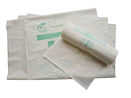 Sac-poubelle 110 L blanc biodégradable et compostable - Thouy