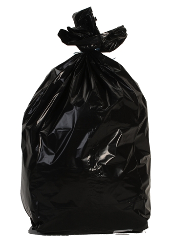 Sac poubelle 130 litres (x1000 pcs) - Opaque - Noir - Très résistan