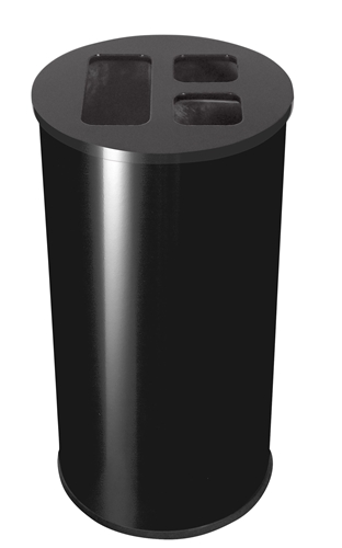 Poubelle De Recyclage Poubelle à Pédales 3-en-1 Poubelle 24 Litres En Metal Pour Cuisine Durable Facile A Nettoyer Noir 87292791