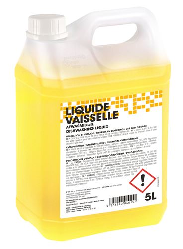 Liquide vaisselle économique Actiff Pro citron 5 L - Liquide vaisselle