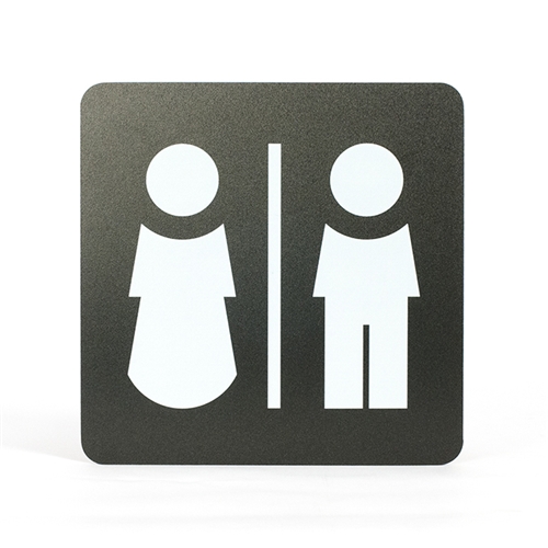 Pictogramme wc mixte.