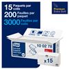 Essuie mains papier Tork premium blanc pliage V colis de 3000