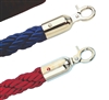 Cordon avec 2 crochets bleu et inox doré
