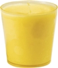 Bougie recharge Duni jaune Solid ou linea colis de 12 