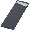 Pochette couvert sacchetto slim Duni noir 