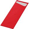 Pochette couvert sacchetto slim Duni rouge 