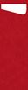 Pochette couvert sacchetto slim Duni rouge 