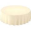 Nappe evolin ronde 240 cm creme paquet de 10