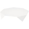 183100 - Surnappe Dunisilk 84 x 84 cm blanche Linnea