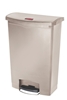 Poubelle Slim Jim Rubbermaid 90 L beige