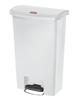 Poubelle Slim Jim Rubbermaid 50 L blanc