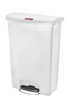 Poubelle Slim Jim Rubbermaid 90 L blanc