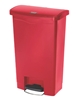 Poubelle Slim Jim Rubbermaid 50 L rouge