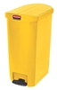 Poubelle Slim Jim Rubbermaid 68 L jaune étroit